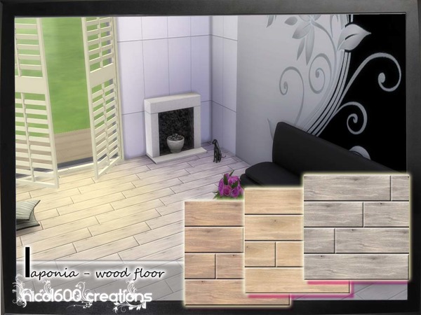 Sims 4 Laponia wood floor by nicol600 at TSR
