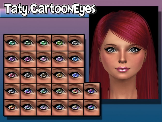 Sims 4 Cartoon eyes at Taty – Eámanë Palantír