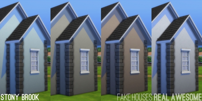 Sims 4 More Corners for Maxis Paint + Brick at Fake Houses Real Awesome
