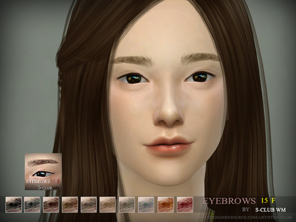 Sims 4 Eyebrows 15 F by S Club WM at TSR