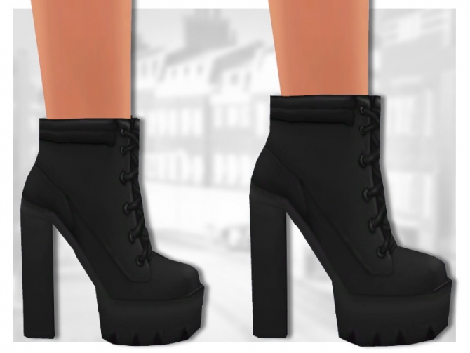Sims 4 Resized Trigger Boots at Sentate