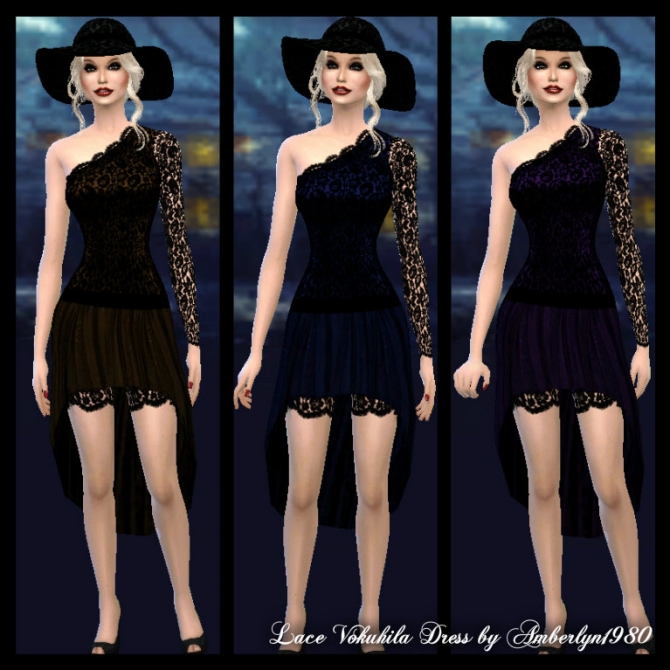 Sims 4 Lace dress at    select a Sites   