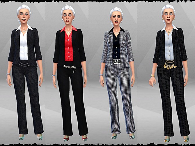 Sims 4 4 EA suits recolors at Tacha 75