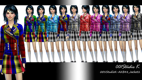 Sims 4 Dresses, jackets, skirt and uniforms at Studio K Creation