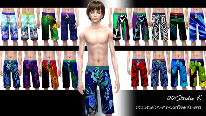 Sims 4 Male board shorts at Studio K Creation