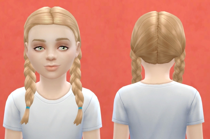 Sims 4 OR child hair base game compatible at Pickypikachu