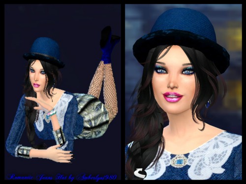 Sims 4 Romantic Blue Jeans & Lace Collection at Amberlyn Designs