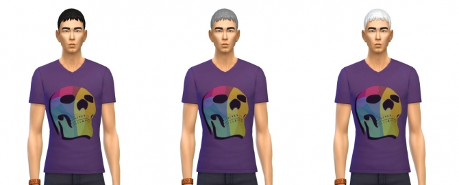 Sims 4 Short Ceasar hair 17 recolors at Busted Pixels