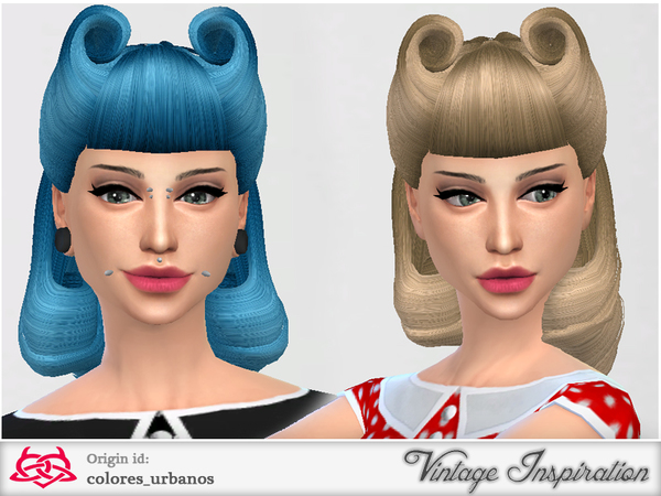 Sims 4 Victory Rolls 01 by Colores Urbanos at TSR