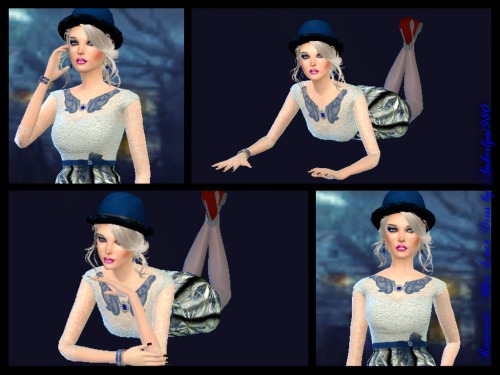 Sims 4 Romantic Blue Jeans & Lace Collection at Amberlyn Designs