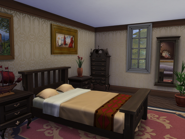 Sims 4 Le Manoir Gothique house by Ineliz at TSR