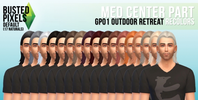 Sims 4 Med Center Part hair at Busted Pixels