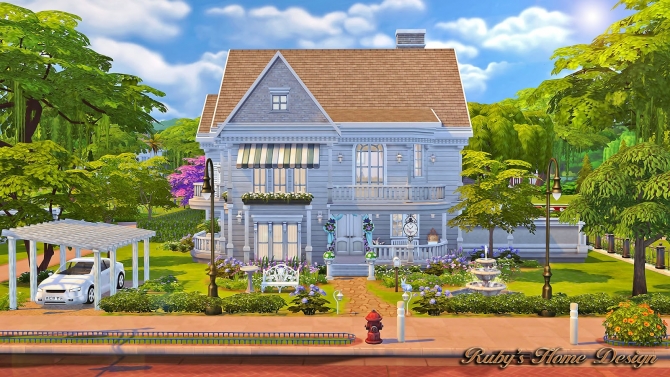 Sims 4 Springfield house at Ruby’s Home Design