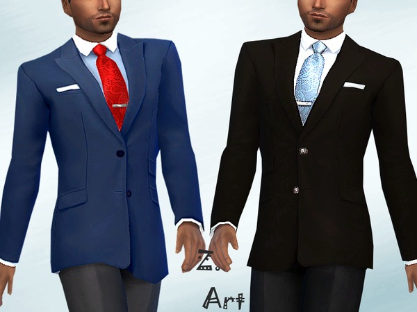 Sims 4 Classic Style suit by Zuckerschnute20 at TSR