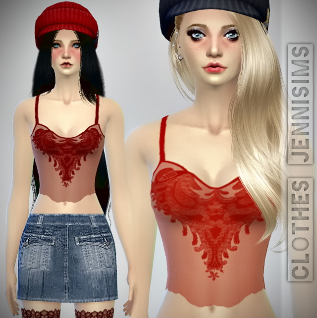 Sims 4 Skirt, top and dress at Jenni Sims