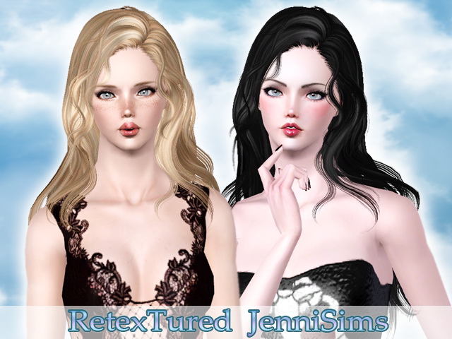 Sims 4 Newsea Hair Hello retextured at Jenni Sims
