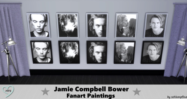 Sims 4 Jamie Compbell Bower Fanart by schlumpfina at My Fabulous Sims