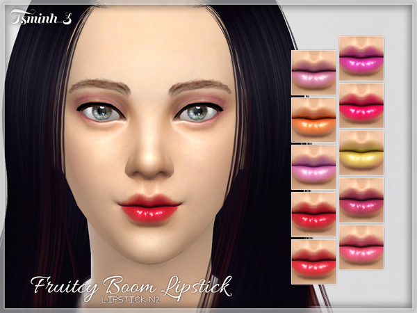 Sims 4 Fruitcy Boom Lipstick by tsminh 3 at TSR