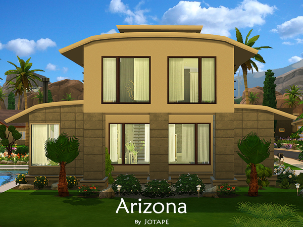 Sims 4 Arizona house by Jotape at TSR