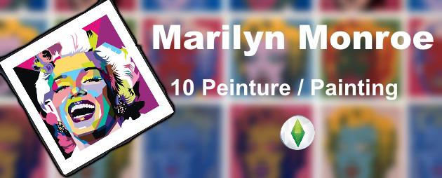 Sims 4 Marilyn Monroe posters at Splay