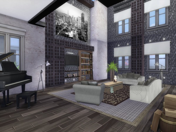 Sims 4 London Flat by Chemy at TSR