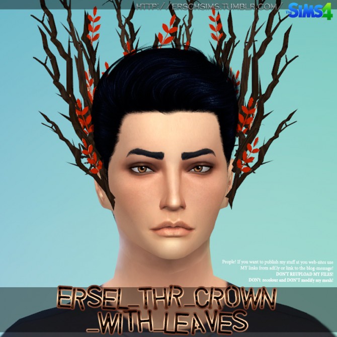 Sims 4 Tree crown with leaves by Ersel at ErSch Sims
