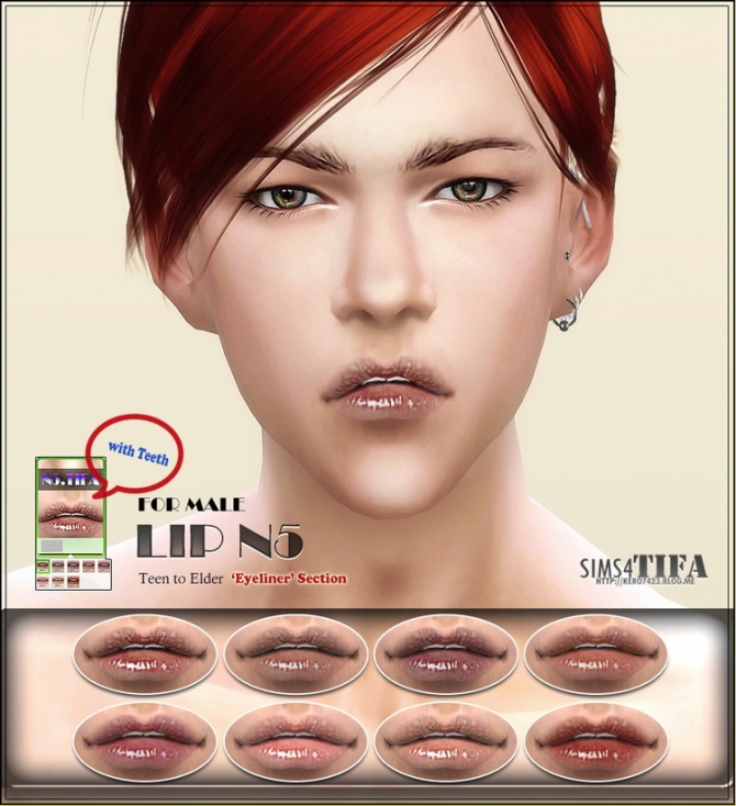 Sims 4 Lips N5 at Tifa Sims