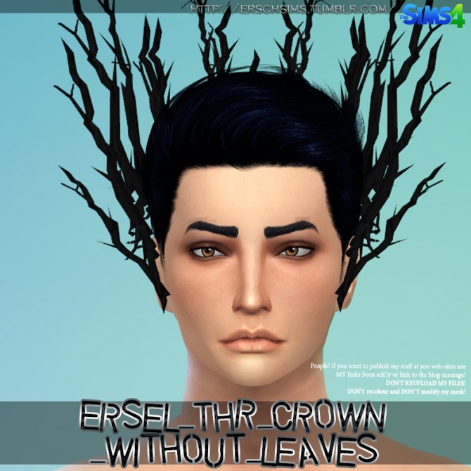 Sims 4 Tree crown with leaves by Ersel at ErSch Sims