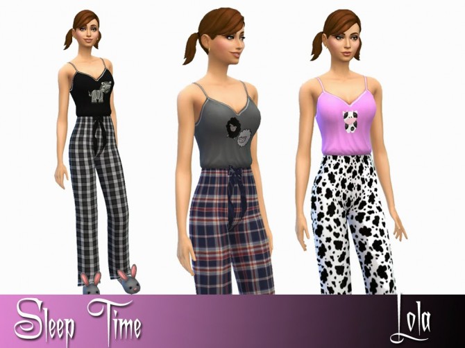 Sims 4 Nightwear by Lola at Sims and Just Stuff