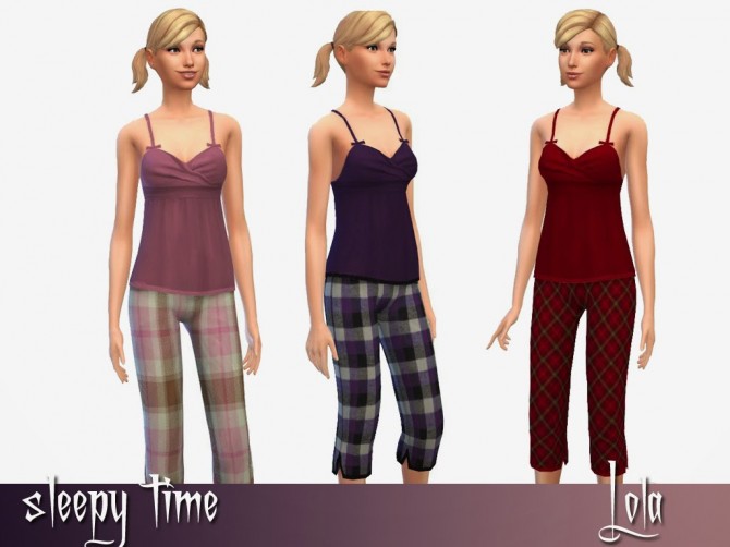 Sims 4 Nightwear by Lola at Sims and Just Stuff