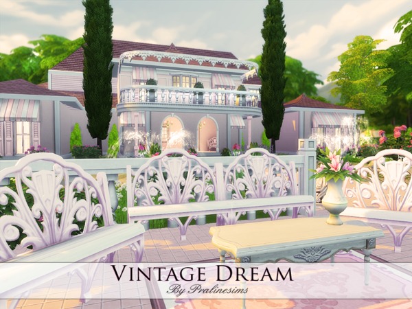 Sims 4 Vintage Dream house by Pralinesims at TSR