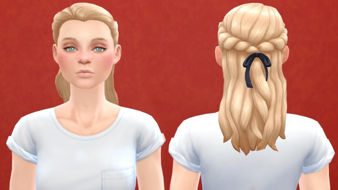Sims 4 Outdoor Retreat hair conversion from girls at Pickypikachu