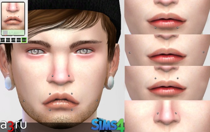 Sims 4 Double Piercing Set at A3RU
