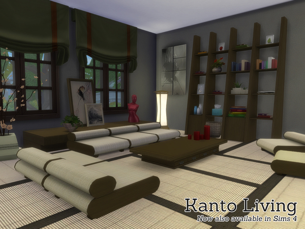 Sims 4 Kanto Living by Angela at TSR
