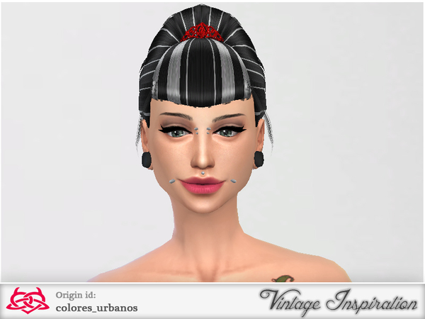 Sims 4 Retro Hairstyle 04 by Colores Urbanos at TSR