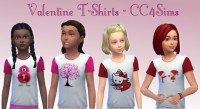 Valentine t-shirts for kids at CC4Sims