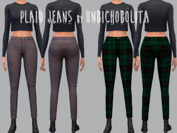 Sims 4 High waisted pants recolor at Un bichobolita