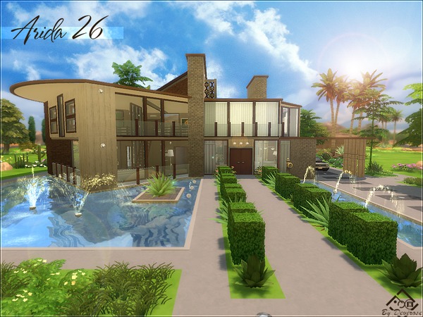 Sims 4 Arida 26 house by Devirose at TSR