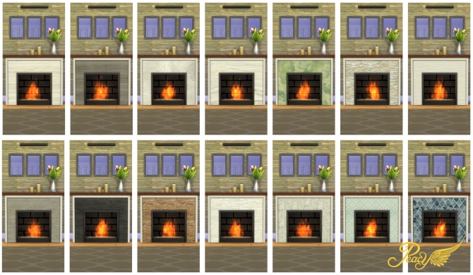 Sims 4 Vulcanus Modern Fireplace at Simsational Designs