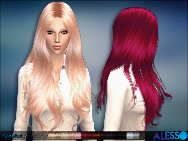 Sims 4 Quantum hair by Alesso at TSR