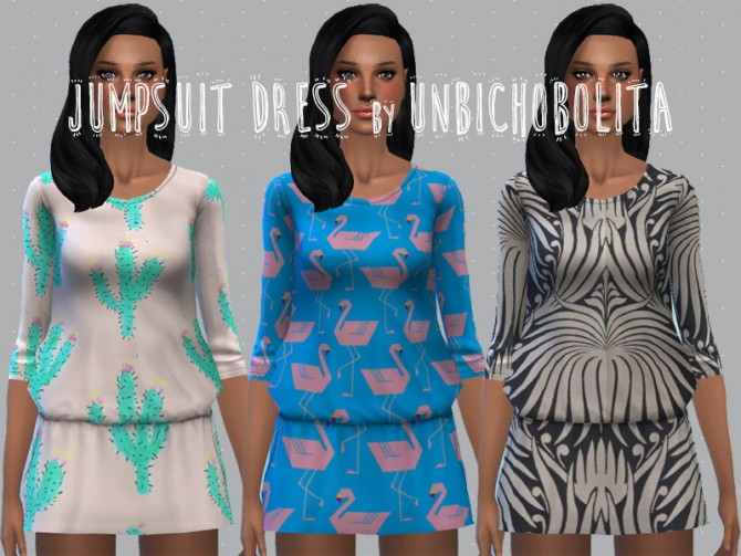 Sims 4 Jumpsuit dress at Un bichobolita