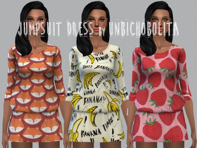 Sims 4 Jumpsuit dress at Un bichobolita