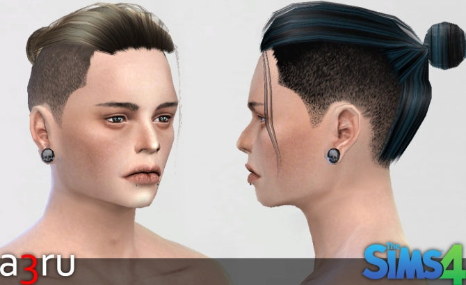 Raymond The Man Bun Hair Version 2 At A3ru Sims 4 Updates