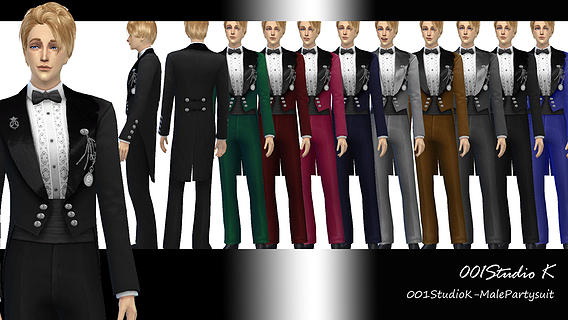 Sims 4 Men Party Suit at Studio K Creation