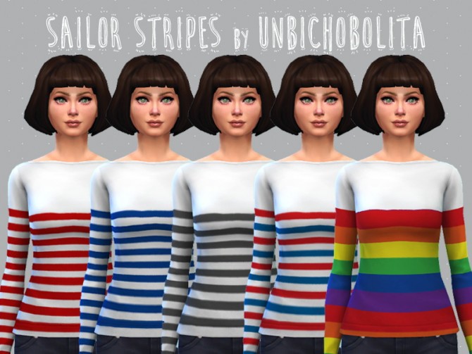 Sims 4 Sailor Stripes Collection at Un bichobolita