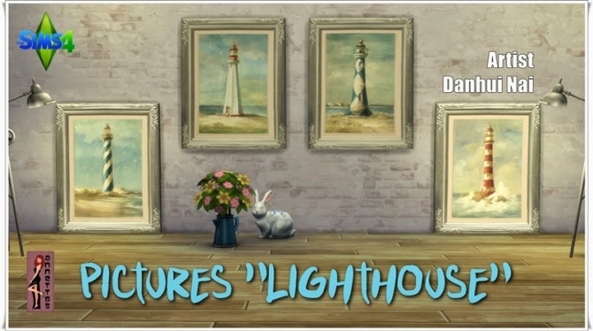 Sims 4 Lighthouse paintings at Annett’s Sims 4 Welt