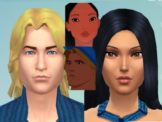 Sims 4 Pocahontas & John Smith by mickeymouse254 at Mod The Sims