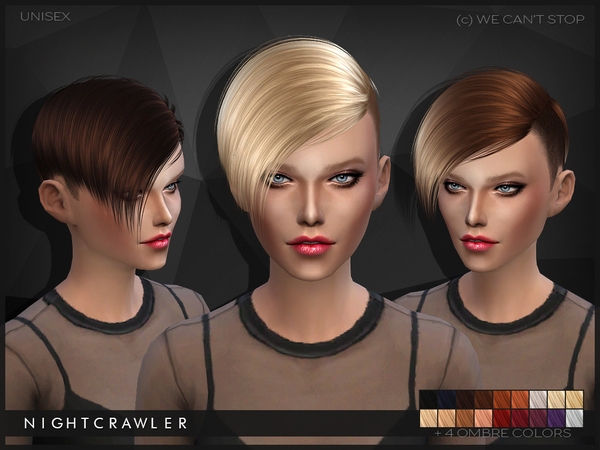 Sims 4 We Cant Stop hair by Nightcrawler at TSR