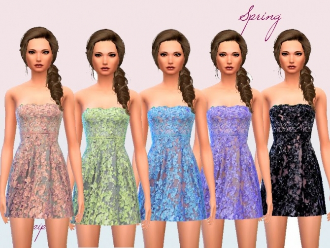 Sims 4 Spring Dress at Laupipi