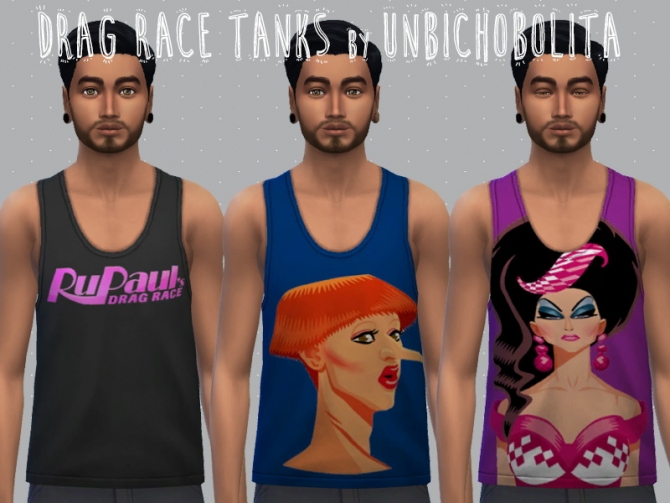 Drag race tanks at Un bichobolita » Sims 4 Updates